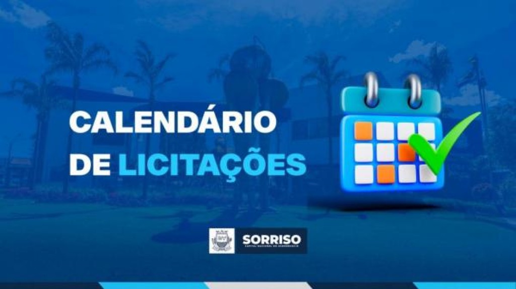 Acompanhe o calendário de licitações da Prefeitura